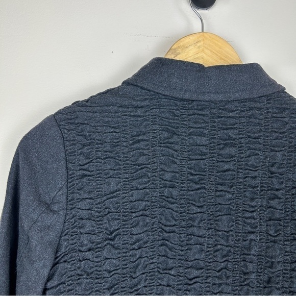 VINTAGE Burberry Gray Wool collared button down jacket - Picture 7 of 10